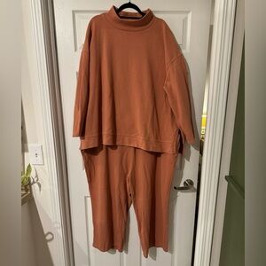 Ava & Viv Terracotta Matching Set - Sweater and Sweatpants